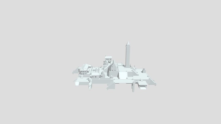Free fire clock tower 3D Model