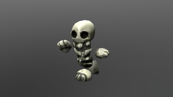 Skeleton low poly 3D Model