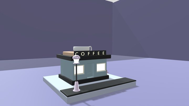 Cozy Coffee Shop 3D Model