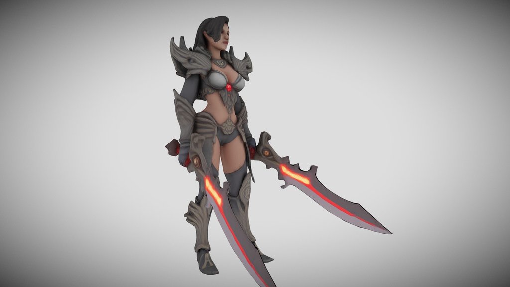 Fantasy Woman Dual Blades