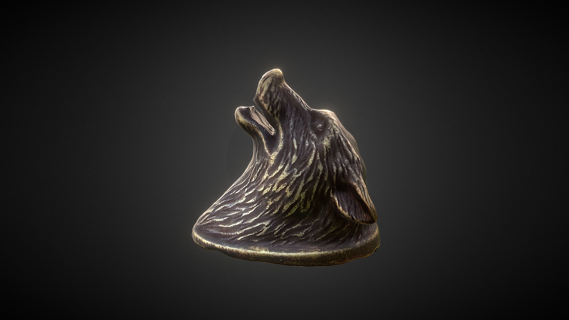 3D model Wolf head - This is a 3D model of the Wolf head. The 3D model is about a planet in space.