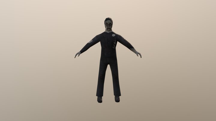 Male Zomb V1 3D Model