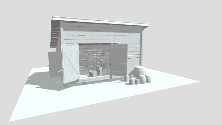 MOONSHINE SHACK Alone 3D Model
