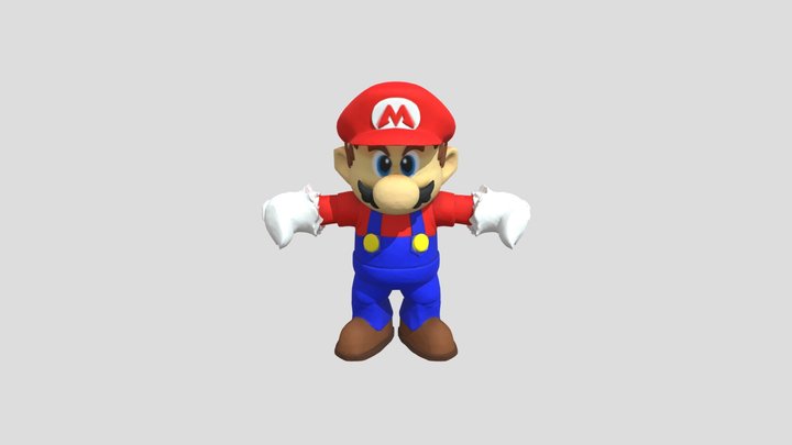Mario 64 but ai tried its best to make it 3D Model