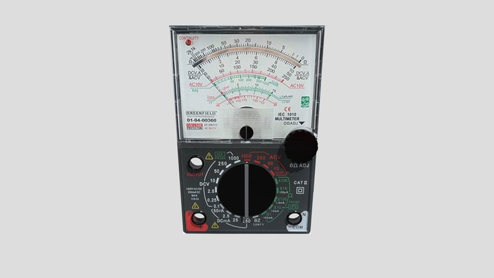 Multimeter Analog 3D Model