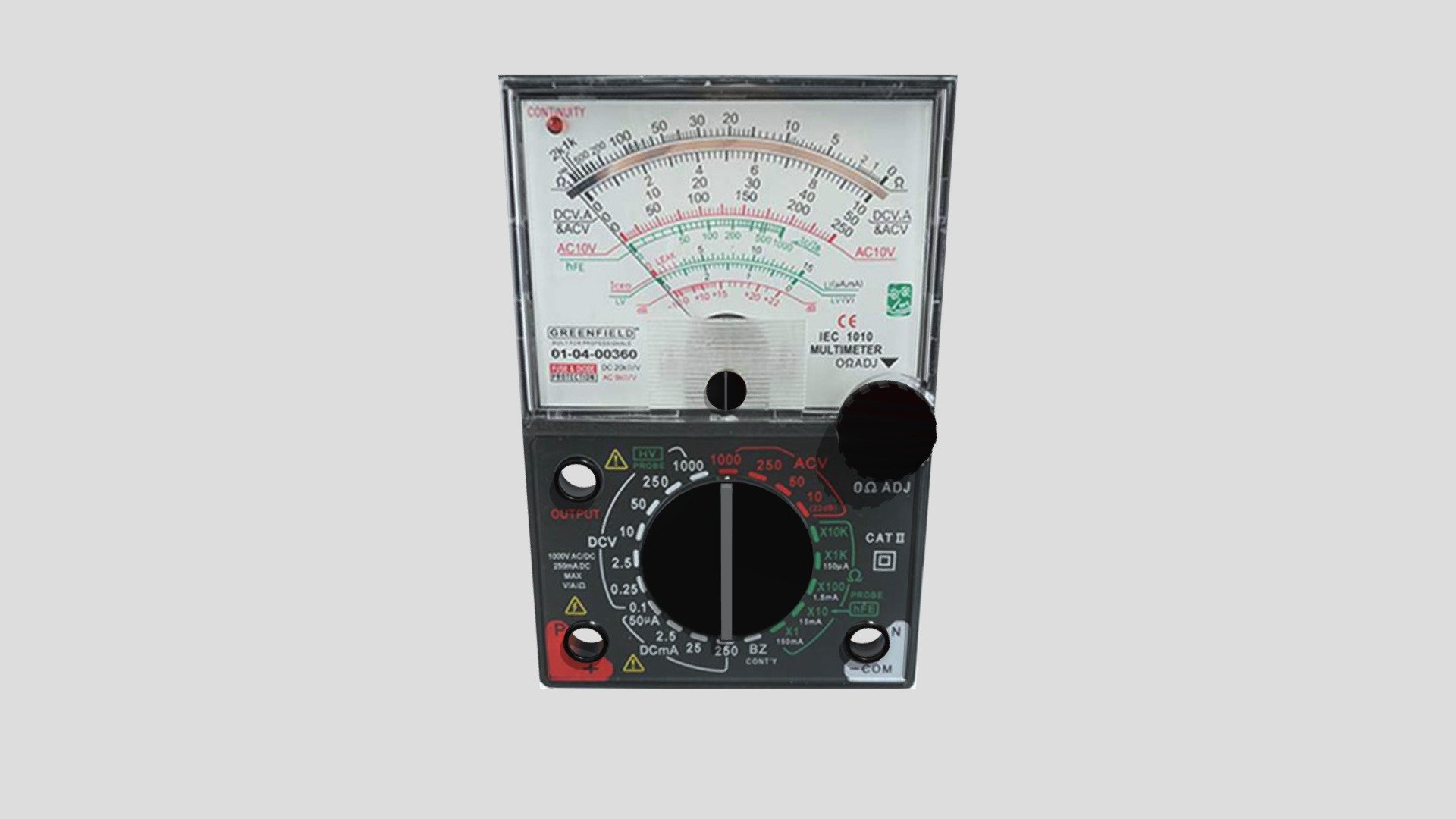 Multimeter Analog Download Free 3D model by Lulu Nurhafiza (reajeans