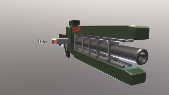 Light-Handheld-Railgun-System 3D Model