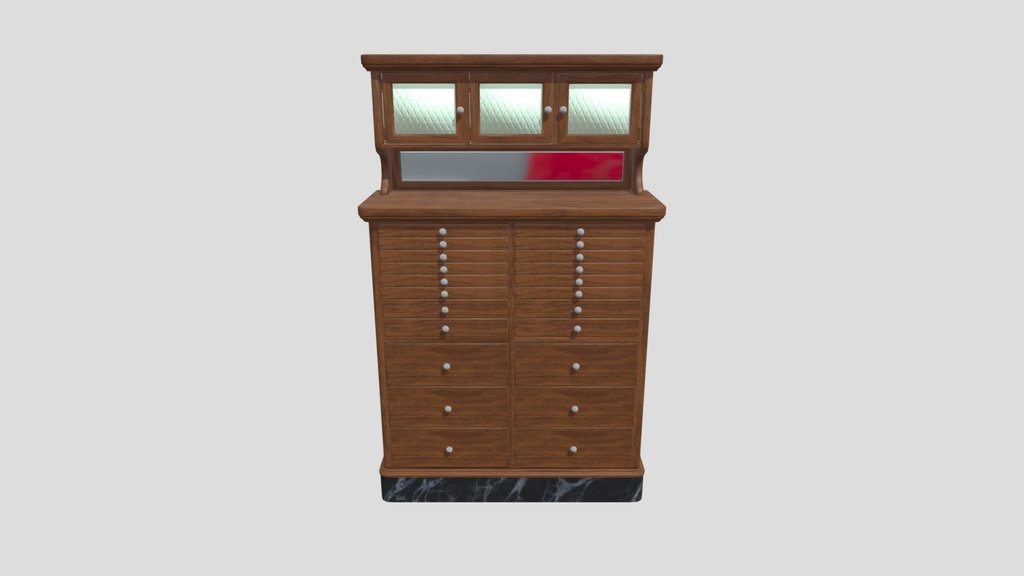Antique Dental Cabinet
