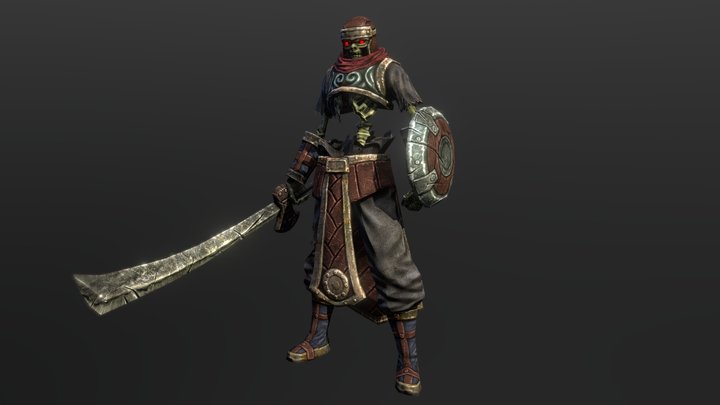 skeleton soldier 3D Model