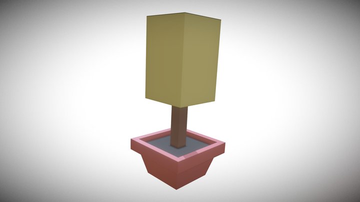 Isometric Furniture - Flower - Flower 01 3D Model