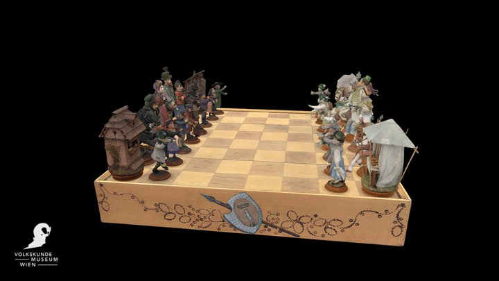 Schachspiel ÖMV 40.266/001-033 3D Model