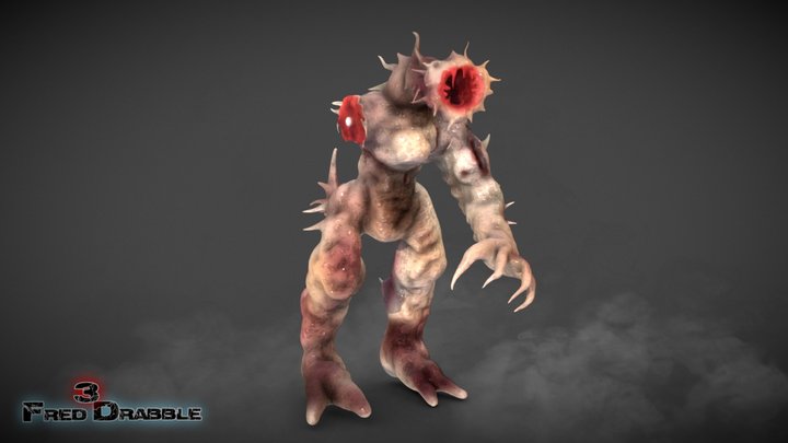 Sandworm horror creature – Kostenloses 3D-Modell STL