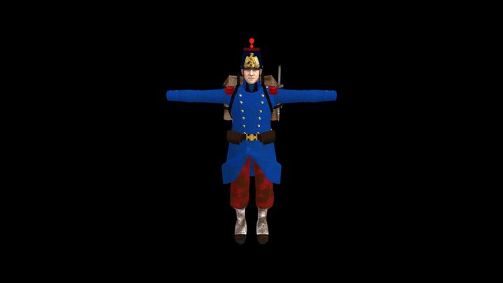Tier 1: Grenadier soldier 3D Model