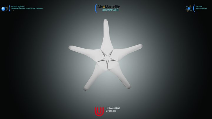 Nannofossile - Discoaster quinqueramus – Modello 3D gratuito STL