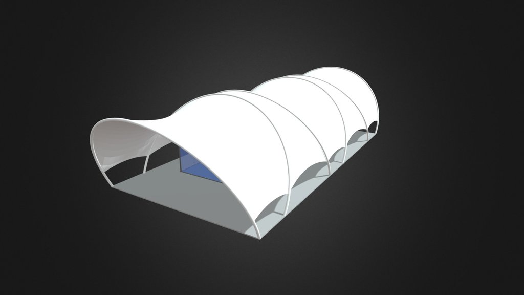 PC-CS01 Cocoon-Shaped Padel Court Fabric Canopy