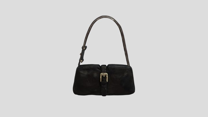 Elegant Noir Handbag 3D Model
