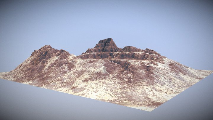 Desert Terrain 3D Model