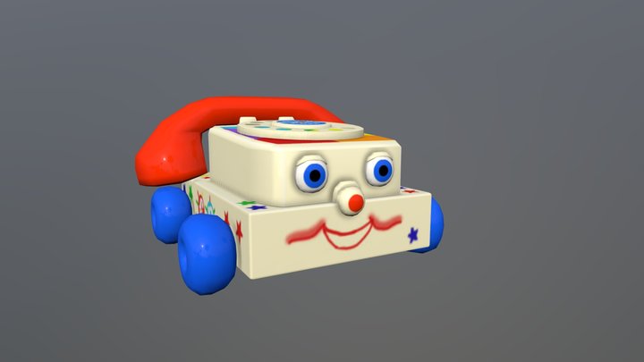 Téléphone jouet 3D Model