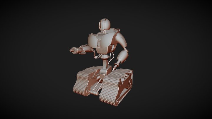 Robot Shooter 3D Model