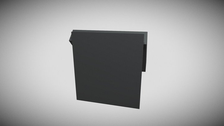 wall TV Blend 3D Model