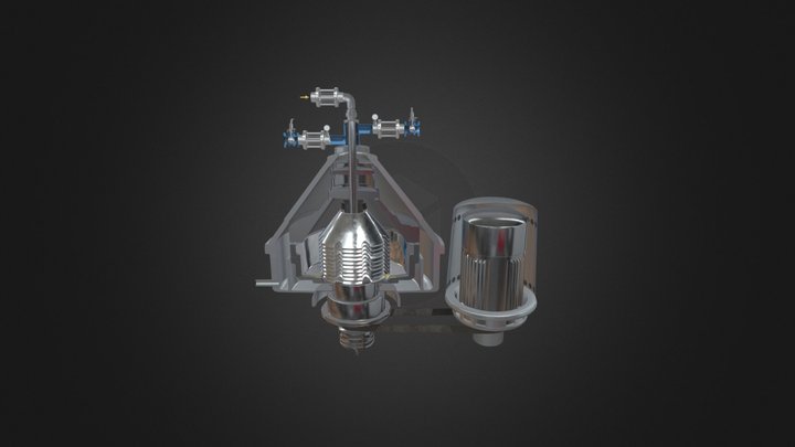 CentrifugadoraDiscos_Animado 3D Model