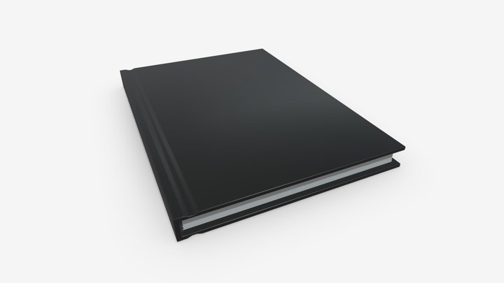 notebook closed size A6 3D Model