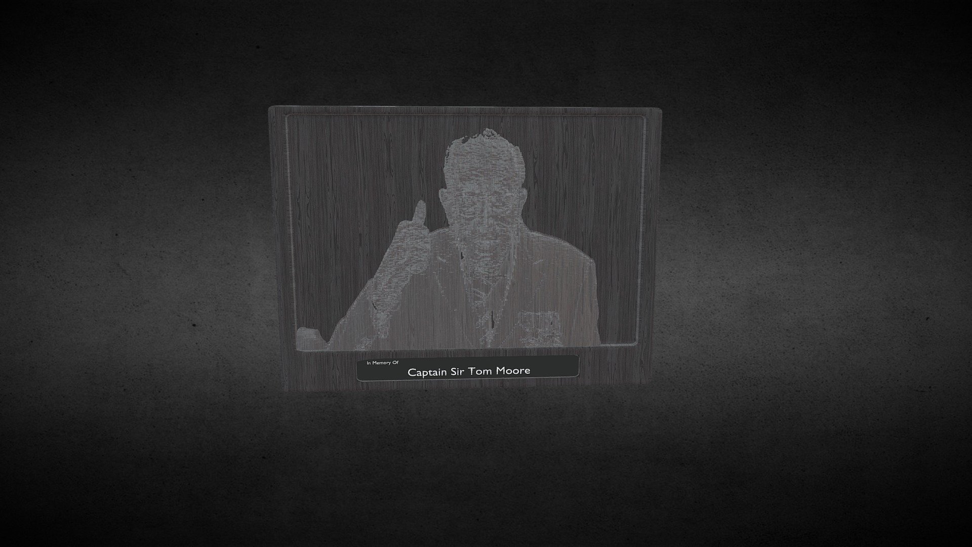 Sir Tom Moore Memorial Plaque