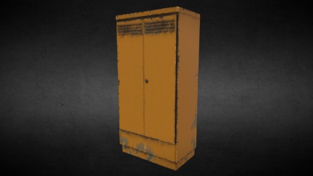 Low Poly Cabinet 3D Model