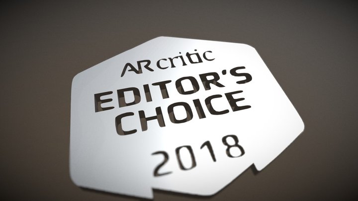 AR Critic Award Logo in 3D 3D Model