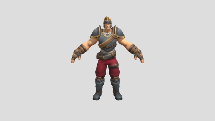 Warrior Realm Royale OBJ 3D Model
