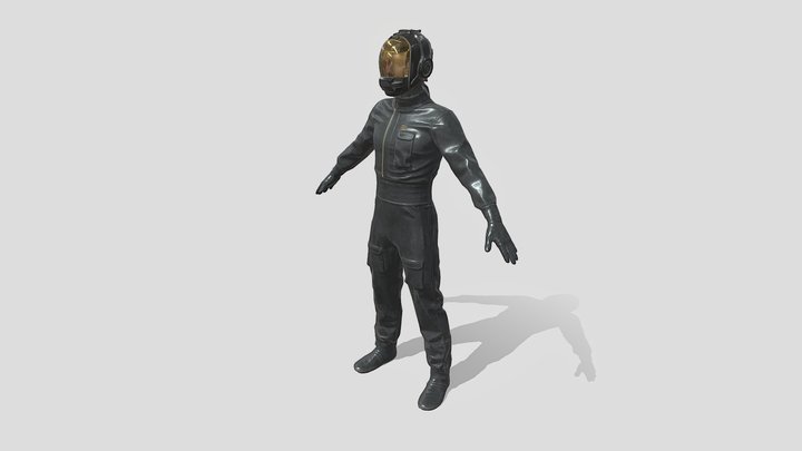 Tantalus Pilot (rigged) 3D Model