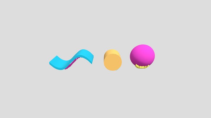 Curva Texto - José Mérida 3D Model