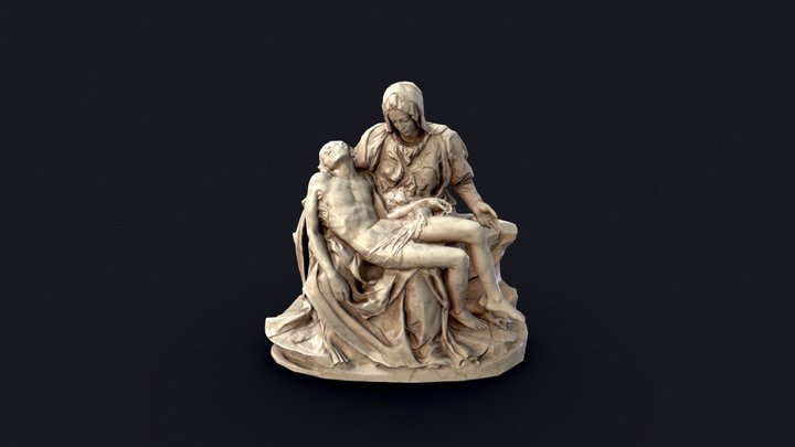 Highly optimized Sculpture for mobile and VR 3D Model