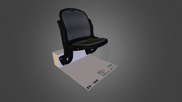 ES-500 FG Semi Upholstery without armrest 3D Model