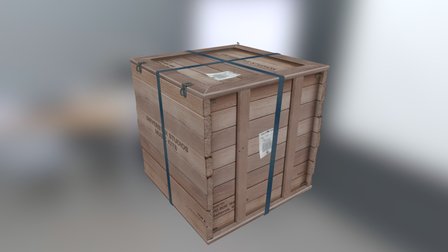 Universtar Studio Crate 3D Model