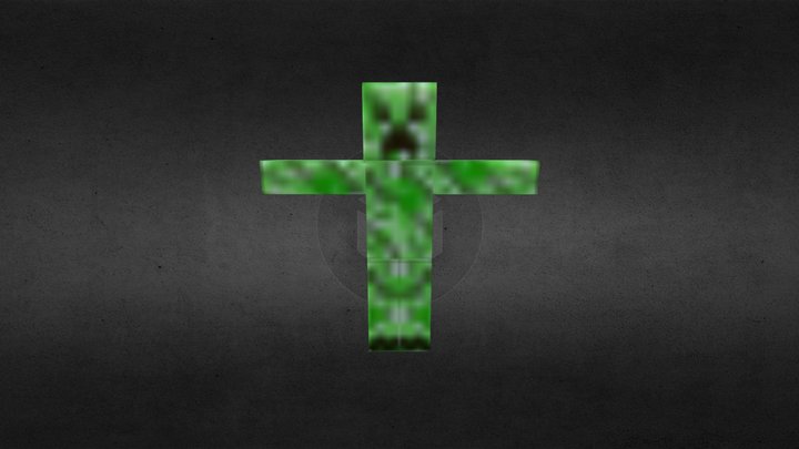 minecraft Creeper Man 3D Model
