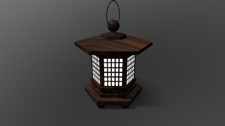 Japanese Lantern 3D Model
