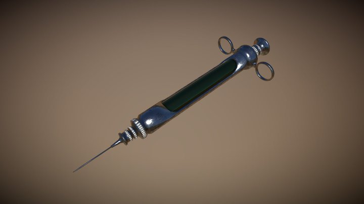 WW2 Syringe 3D Model