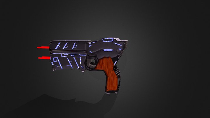 Space Gun 3D Model