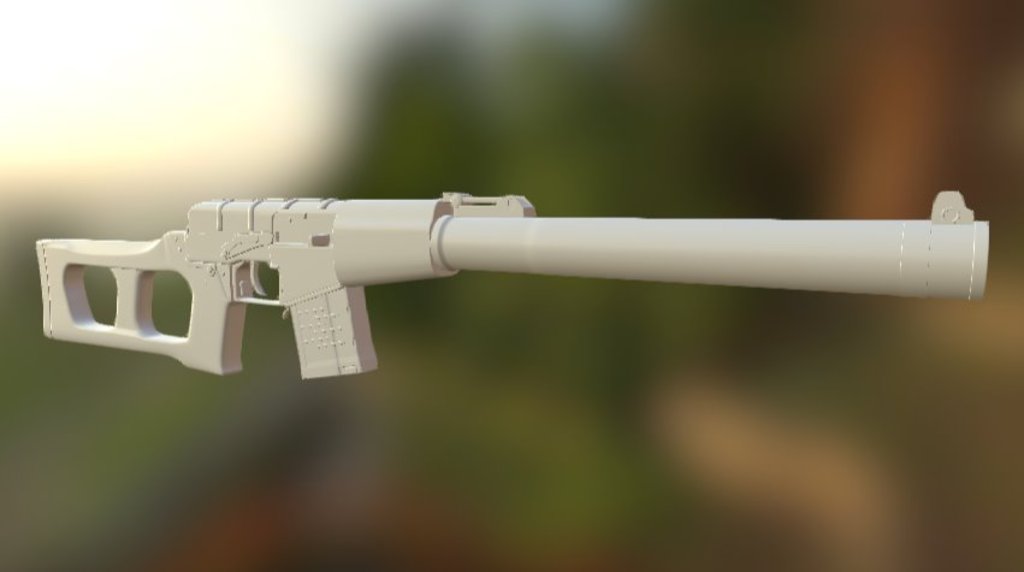 VSS Vintorez (High Poly-ish)