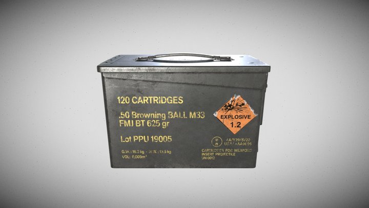 Ammo Crate FMJ Bullets – Modello 3D gratuito STL