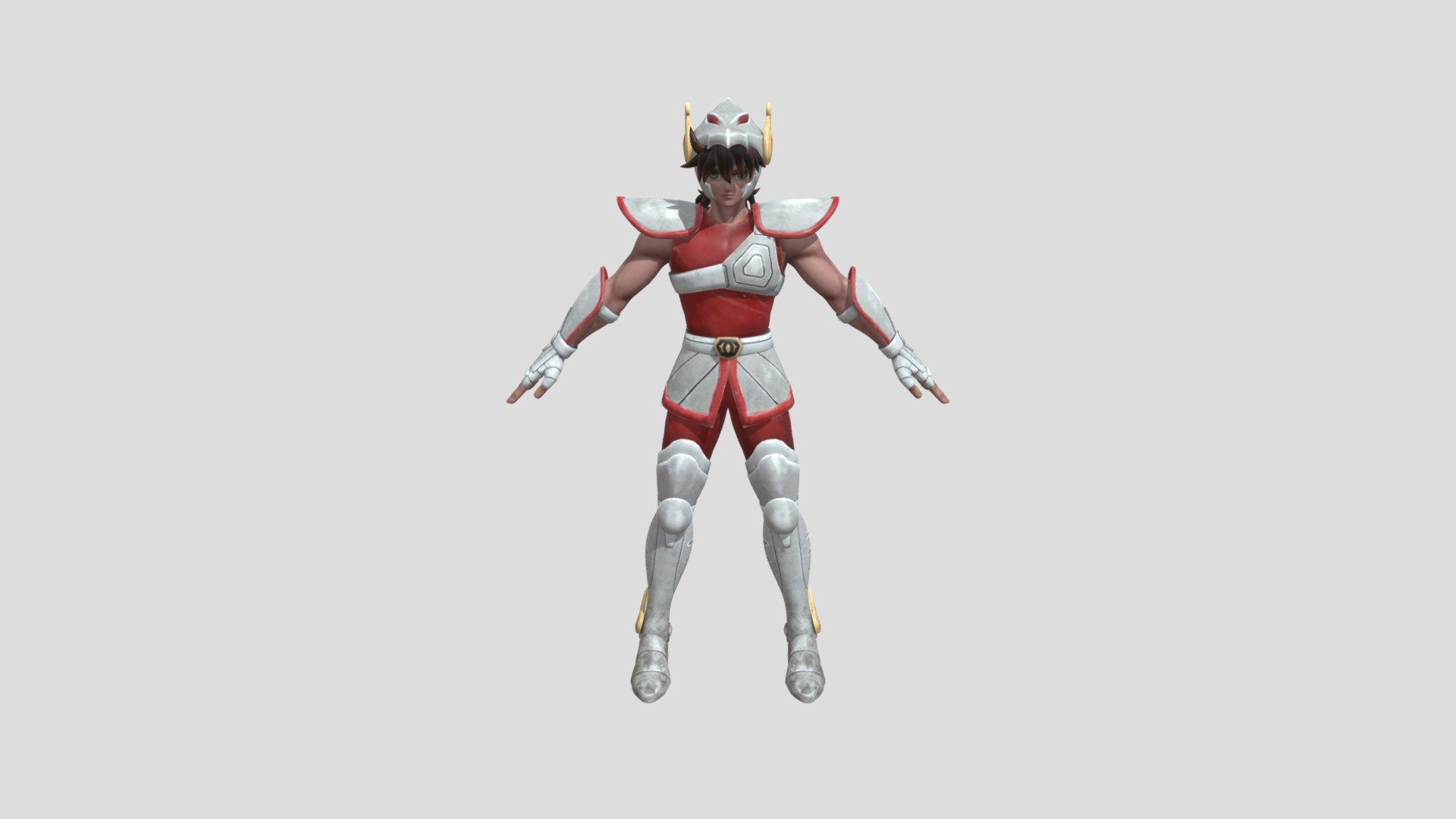 Seiya Con Texturas Sin Rig