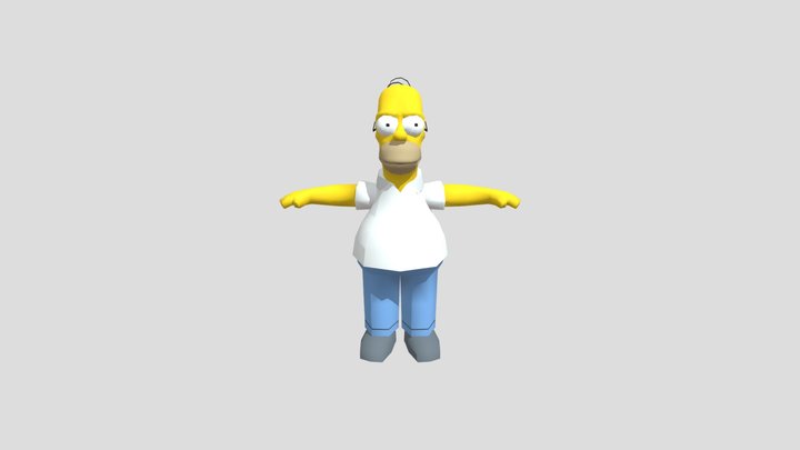 PC Computer - The Simpsons Hit & Run - Homer 3D Model