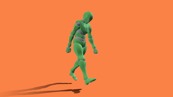 Koji - Animation Set: Walk, Idle, Action 3D Model