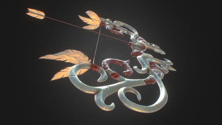 Bow & Arrow 3D Model