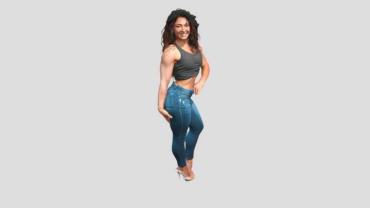 Confident in Jeans – Modello 3D gratuito STL