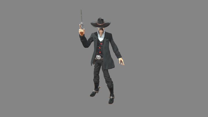 Cowboy Garcia 3D Model