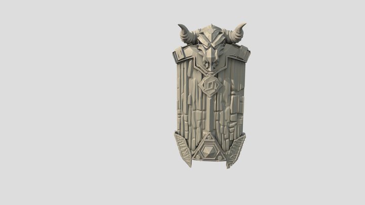 Warlord’s Skull Shield 3D Model