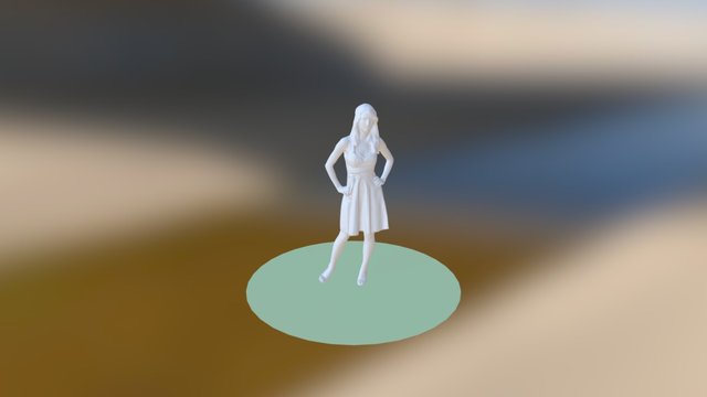 Woman Anim Test 3D Model
