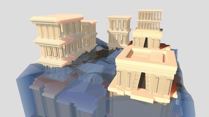 DAE Simple Scene - Water Temple 3D Model